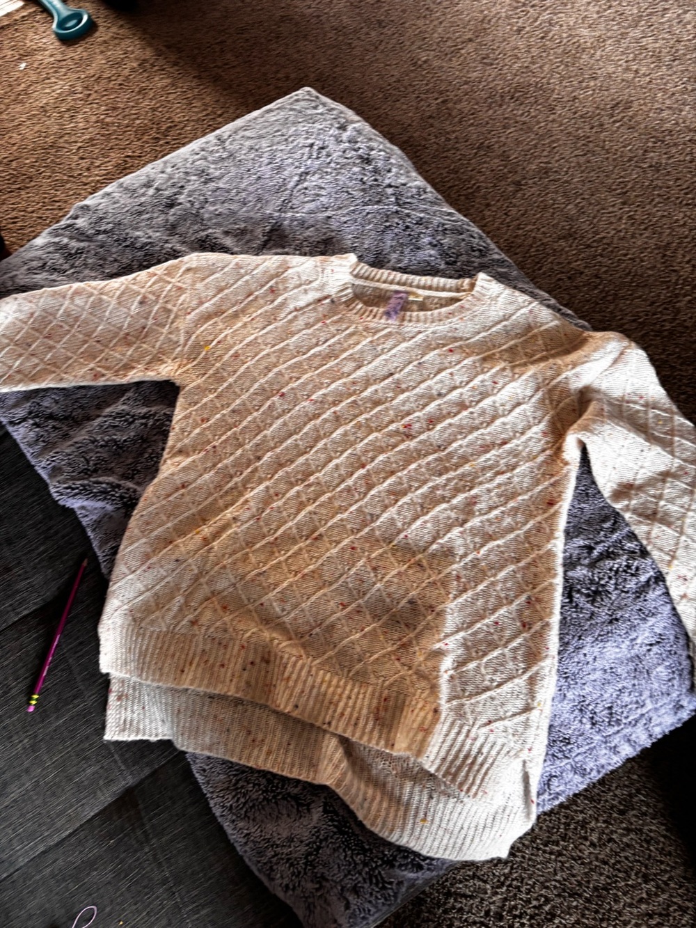 Alyx Cream Speckled Crewneck Sweater